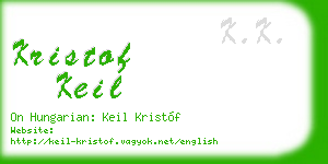 kristof keil business card